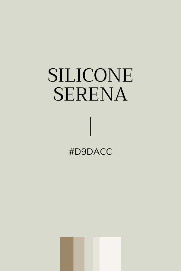 Couleur Gris-Vert #D9DACC Silicone Serena