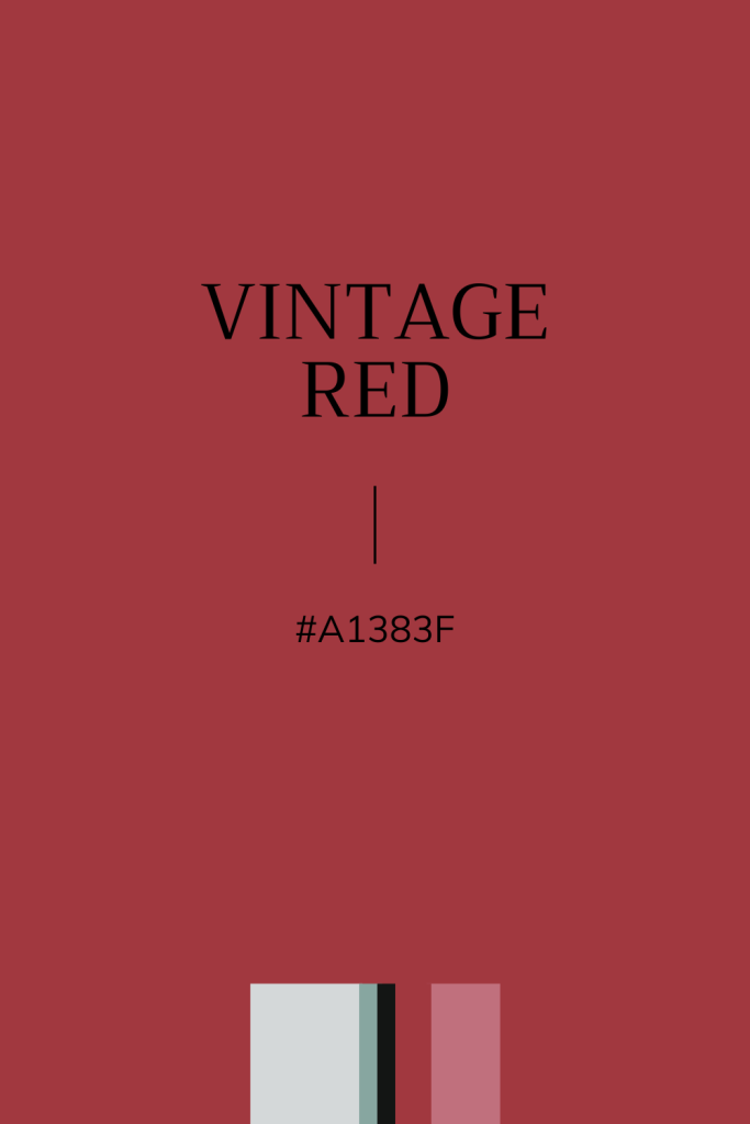 Couleur rouge vintage