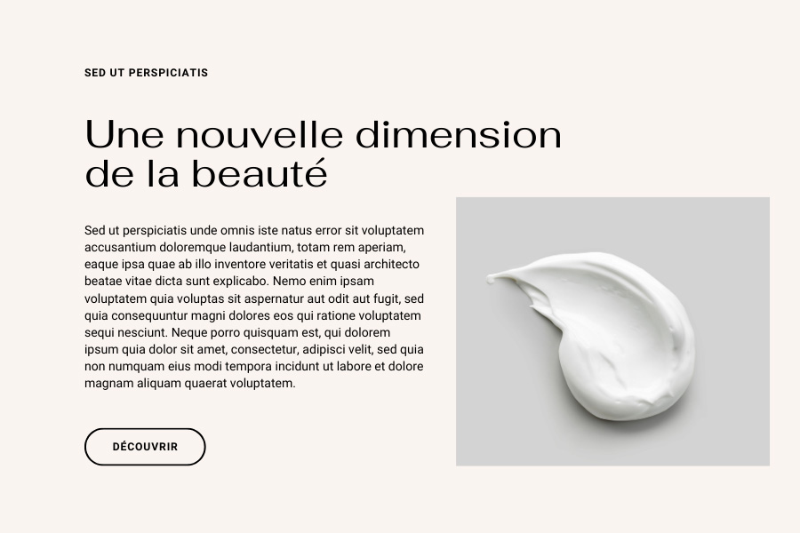 Combinaison de polices pour un site de cosmétiques, Fahkwang et Roboto.