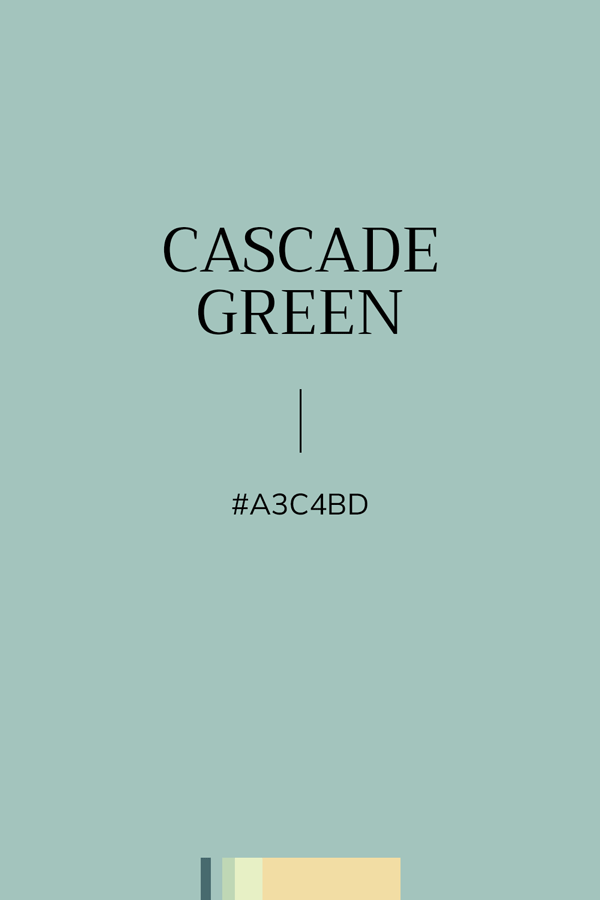 Couleur unie Vert d’Eau #A3C4BD