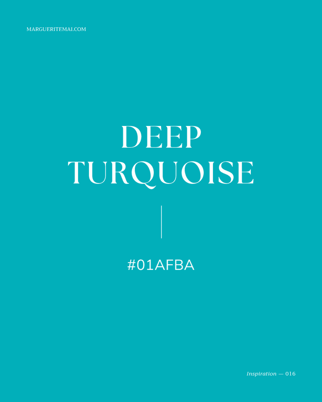 Couleur Bleu Lagon #01afba