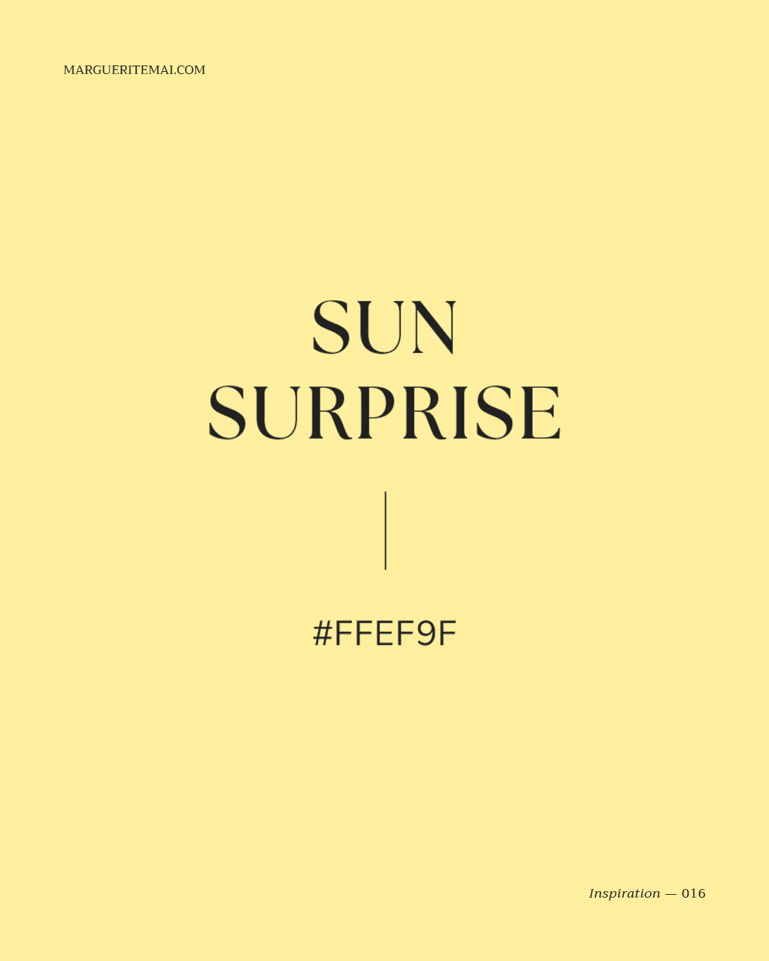 Couleur Jaune soleil #FFEF9F