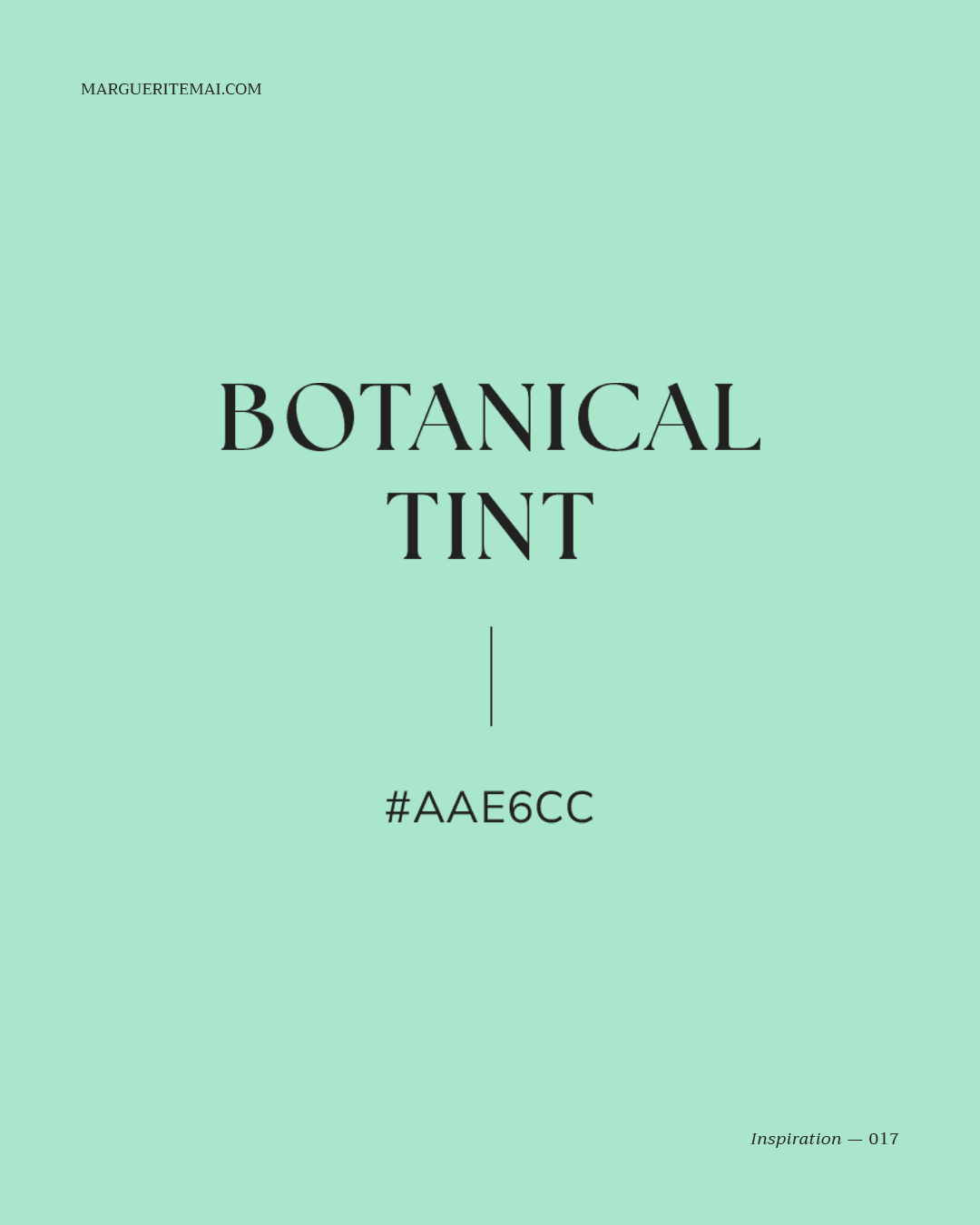Couleur Vert d’eau #AAE6CC