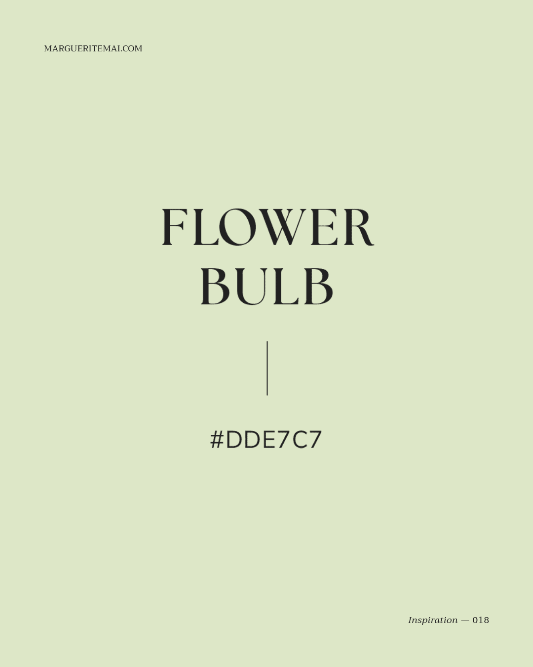 Couleur Vert Tilleul #DDE7C7