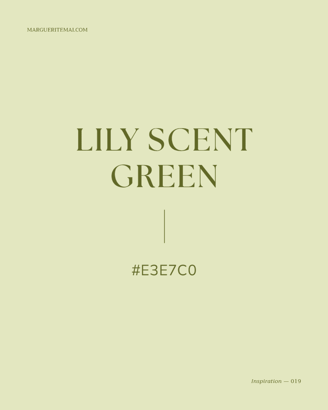 couleur vert pâle #E3E7C0