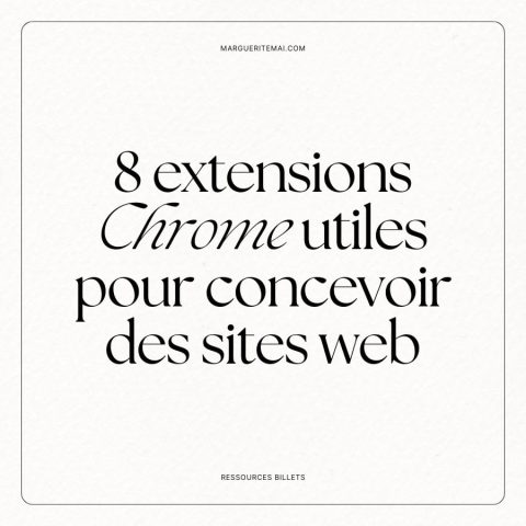 Couverture de l'article : 8 extensions Chrome pour concevoir son site web.