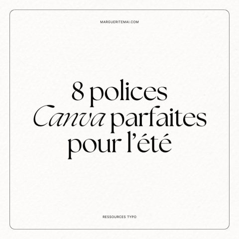Couverture de l'article : 8 polices Canva parfaites pour l'éte
