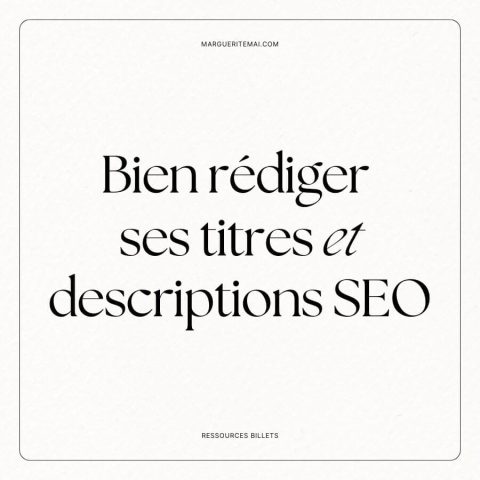 Couverture de l'article : Bien rédiger ses titres et descriptions SEO.