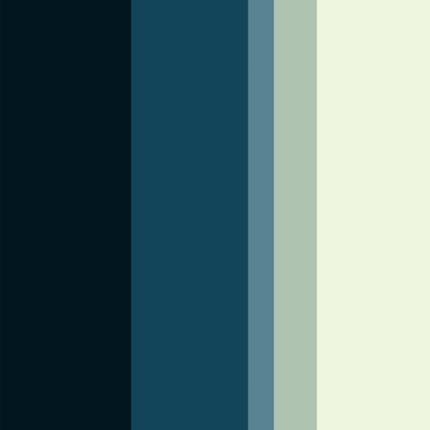 Palette de couleurs bleu canard et vert