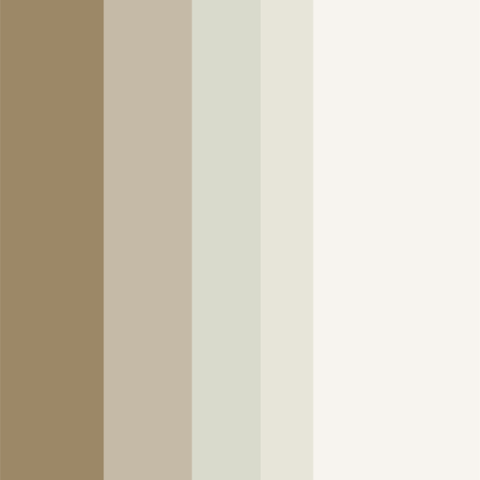 Palette de couleurs neutres beiges, élégante, moderne et sobre.