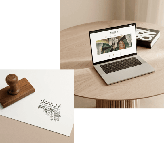 site web et logo de marque