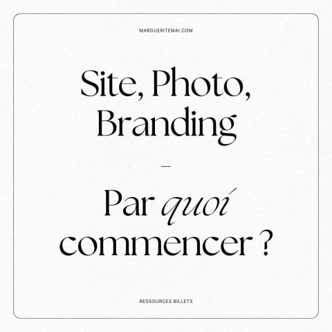Couverture de l'article : Site web, Photo, Branding - Par quoi commencer ?